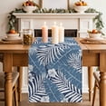 thumbnail image 1 of Table Runners 36 Inches Long Dress Scarves, Navy Palm Tree Farmhouse Kitchen/Dining Table Decor Table Runner, Short Coffee Tablerunners, Summer Tropical Plants Leaves Vintage Flowers 13x36 Inch, 1 of 8