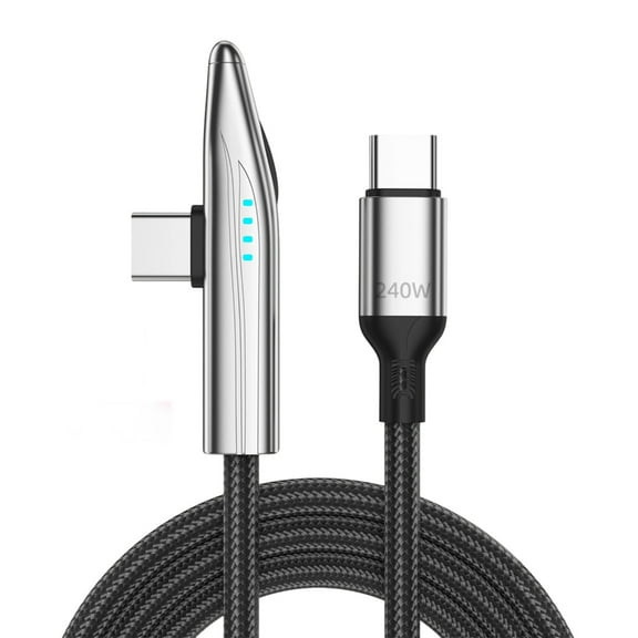 Rapid 240W Fast Charging Cable 90 Degree Bend Wide Compatibility