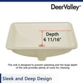 thumbnail image 6 of DeerValley DV-1U0085 Ally 21" X 15" Undermount Bathroom Sink in Bone Vitreous China with Overflow, 6 of 11