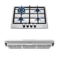 thumbnail image 1 of Combo Parrilla de Gas 4 Quemadores Y Campana Extractora de Pared 80 cm AVERA AI4CEA80/Gas LP y Natural/Acero Inoxidable., 1 of 12