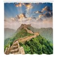 thumbnail image 3 of Ambesonne China Shower Curtain, Wonder on Hill, 69"Wx84"L, Blue Green, 3 of 3