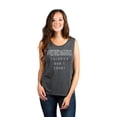 thumbnail image 2 of Vacation Calories Don't Count Women's Sleeveless Muscle Tank Top Charcoal X-Large, 2 of 4