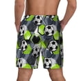 thumbnail image 2 of Lsque Mens Swim Trunks Football Pattern - Bathing Suit Compression Liner - Beach Swim Shorts Swimwear - (S-3XL) - Stretch Quick Dry -X-Large, 2 of 9