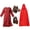 Red, variant on Halloween Couples Costume Including Wolf Granny Costume with Red Hood Cape,Big Bad Wolf Couples Costume with Mask & Gloves Accessories