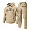thumbnail image 4 of CONFREE Mens Sweatsuit 2 Peice Sets Lined Sweat Suit for Men Letter Graphic Y2K Hoodies Sweatpants Outfits Warm Fall Winter Track Suits Set, 4 of 4