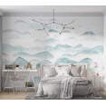 thumbnail image 5 of Abstract Wallpaper Wall Mural - Mountains in The Fog, 5 of 5