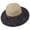 Navy, variant on Mwjwdo Women’s Ethnic Geometric Woven Band Mixed Speckle Wide Brim Vacation Straw Hat with Loose Dome Fit for Lawn Picnics Blue