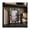 Black, variant on Decorative Photo Frame with Petal Boarder Pattern for Home Decor - Picture Frame for Living Room, Bedroom, and Console Table Accent - 9", Black & White