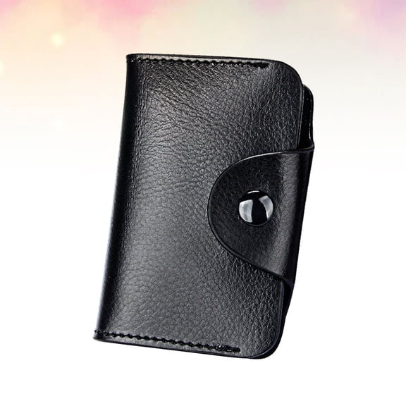 FESTFENDS Small Card Holder For Women Card Pouch Black 1Pack