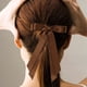 thumbnail image 4 of Pinza para el pelo con lazo de satén de doble capa y diseño de pico de pato para mujer., 4 of 6