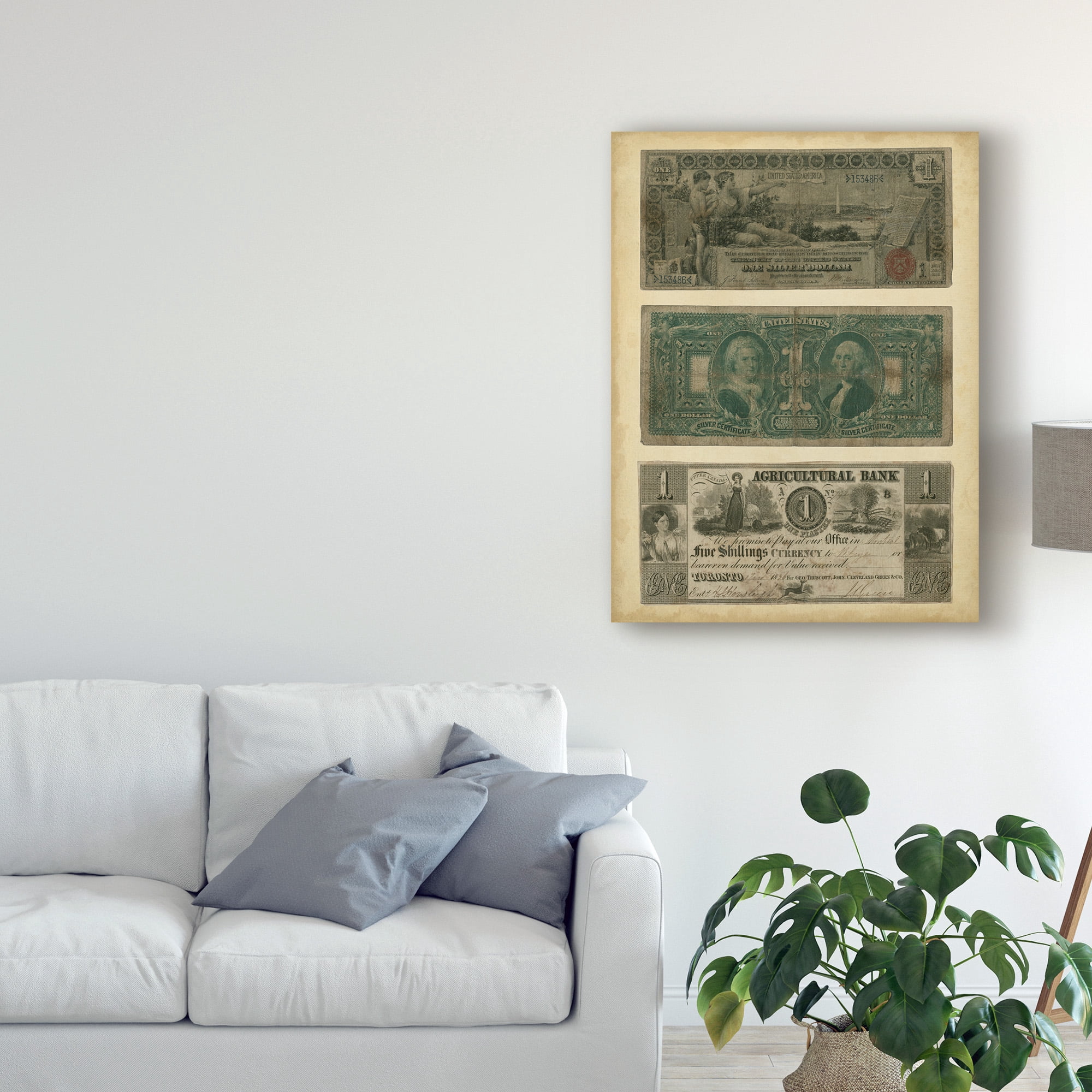 Trademark Fine Art 'Antique Currency V' Canvas Art by Vision Studio