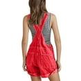 thumbnail image 6 of Women Denim Bib Overalls - Adjustable Straps, Loose Fit Tapered Leg Jumpsuits, Polyester Fabric, Casual/Outdoor Wear (S-XXL Sizes), 6 of 6