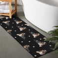thumbnail image 2 of Australian Shepherd Dog and Footprints Bathroom Rugs Mat,Non Slip Microfiber Bathroom Rug,Rubber Backing,Soft Bathroom Mats for Bathroom Floor,Tub and Shower,47x17in(120x43cm), 2 of 5
