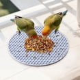 thumbnail image 3 of Bird Foraging Toy & Slow Feeder Mat, Pecking Pad Food Tray for Small Birds like Parakeets & Finches, Bird Cage Accessories to Encourage Natural Feeding Behavior Light Blue, 3 of 5