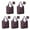 Halloween Treats Pattern, variant on 5 Pack Foldable Shopping Bag,Halloween Witch Spooky Icons Pattern Reusable Grocery Bags with Pockets,Large Reusable Tote Bags with Handles Waterproof & Lightweight