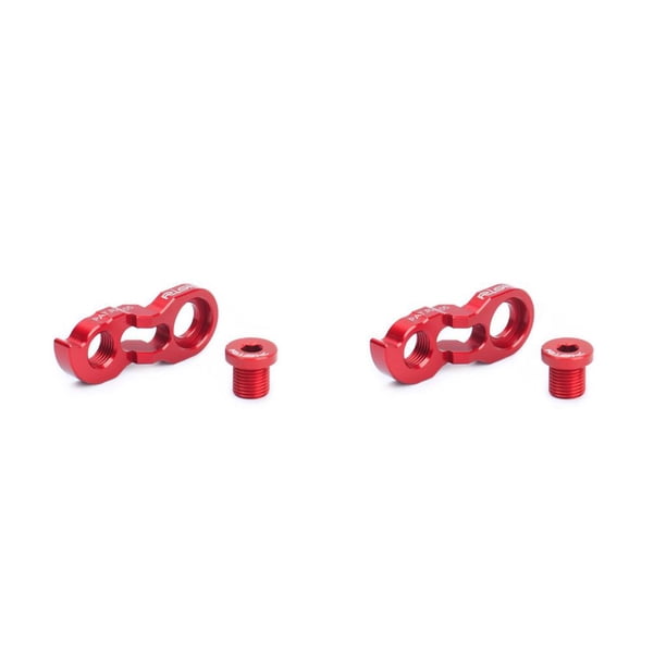 Eigraketly Kit extensor de patilla de cambio trasera de riesgo, convertidor de suspensión de volante, engranaje de Cassette, gancho trasero, Rojo 2piezas