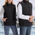 thumbnail image 3 of Chaleco térmico unisex con 9 zonas de calefacción chaqueta cálida de invierno para deportes al aire libre senderismo, 3 of 9