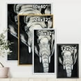 thumbnail image 4 of The Close Up Portrait Of An African Elephant 30 in x 40 in Framed Painting Canvas Art Print, by Designart, 4 of 5