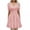 Pink, variant on QISIWOLE Women's Casual Sexy Fashion Summer Square Neck Short Skirt Solid Color High Waist Slim Dress