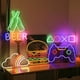 thumbnail image 4 of 1 pieza de letrero de neón con forma de hamburguesa, luz decorativa para pared, luz fría, letrero de neón USB para fiesta, bar, club, cumpleaños, 35 x 35 cm, 4 of 5