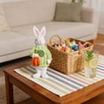 thumbnail image 5 of Green Easter Sweater Bunny Resin Ornament Figurine For Indoor Home Desktop Living Room Outdoor Garden Yard And Holiday Party Decoration 5.9X2.56X2.56 Inch, 5 of 7