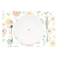 thumbnail image 2 of Flowers on Yellow 12×18 inch Placemats Heat Resistant Washable Foldable Rectangular Placemats Set Decoration Indoor Outdoor for Kitchen Dining Table 1PC, 2 of 8