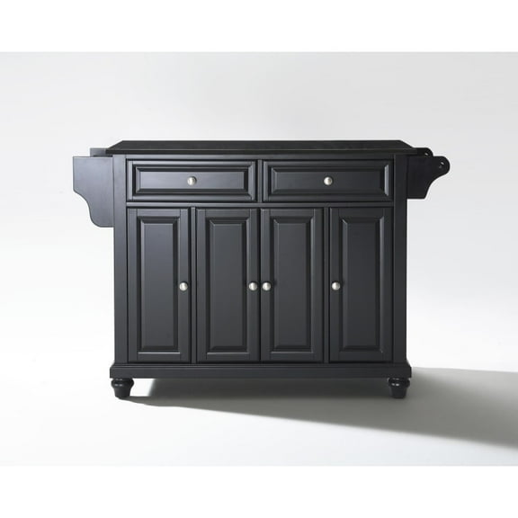 Durable Solid Hardwood Kitchen Island with Elegant Raised Panel Doors and Ample Storage Space