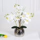 thumbnail image 2 of Planta en maceta simulada Cateissary decoración floral duradera hogar oficina flores artificiales amarillo corazón blanco, 2 of 6