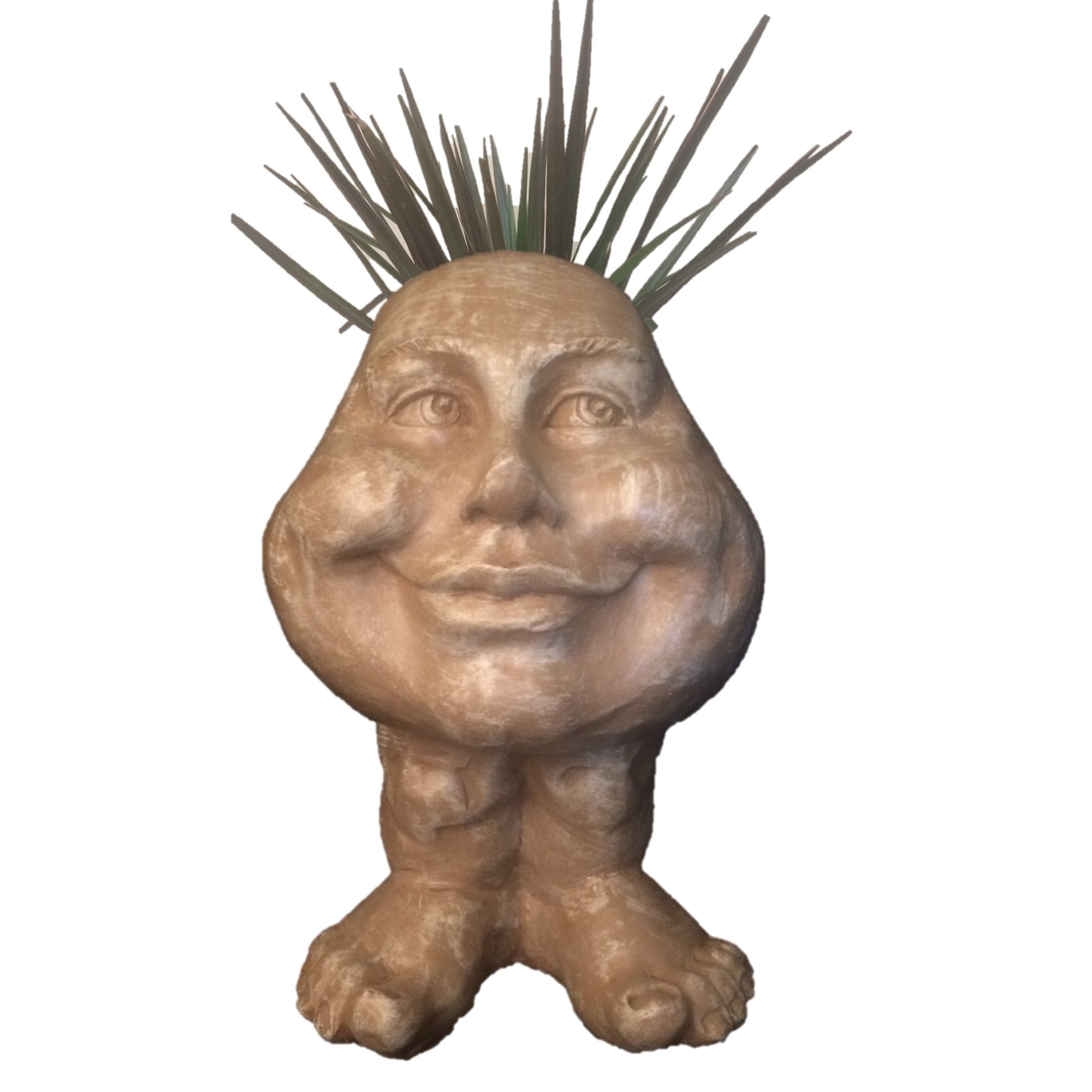 Homestyles Stone Wash Daisy the Muggly Face Humorous Statue Planter Pot
