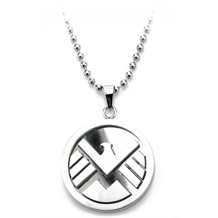 Marvel Shield Logo Steel Pendant with Chain