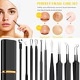 thumbnail image 2 of Ghojet Remover Extractor Tool, 10 Pcs Professional Surgical Pimple Popper Tool Kit with Metal Case for Quick and Easy Removal of Blackheads,Pimples,Zit Removing,Facial and Nose(Black), 2 of 8