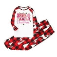 thumbnail image 2 of Zwiiyzr Family Christmas Pjs Matching Sets Holiday Jammies Matching Family Sets Christmas Casual Printed Top With Bottom Outfits Home Wear 2025 Red, 2 of 7