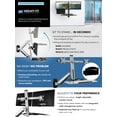 thumbnail image 3 of Mount-It! Poste de Travail à Double Moniteur Mural MI-7906, 3 of 4