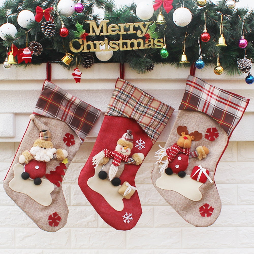 Details about   Womens Ladies Knitted Christmas Santa Claus Deer Stocking Filler Xmas Socks Gift 