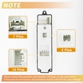 thumbnail image 4 of Unique Bargains 1Pc Front Left Driver Side Power Window Switch for Mazda 6 2009 2010 No.GS3L66350, 4 of 7