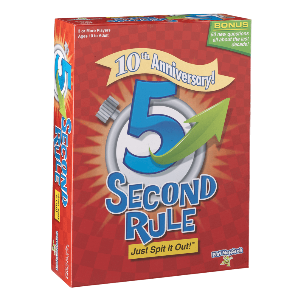 5 Second Rule Game 10th Anniversary Edition, Kids Game