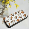 thumbnail image 6 of WIRESTER Casual Shopping Party Novelty Purse Fashion PU Leather Clutch Purse for Women Girls - English Bulldog Funny Playful Postures, 6 of 7