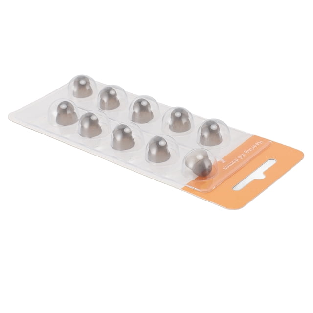 10pcs Sound Domes Soft Silicone Ear Plug Tips Round Dome Set for Phonak Audeo Paradise Lumity, Clear Hearing & Improved Sound Quality Premium Material Included, Fitment