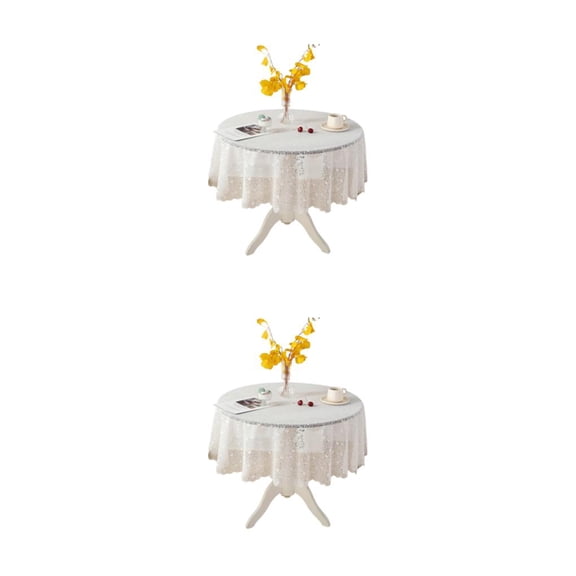 Cateissary El estilo se une en una versátil colección de manteles redondos Elegante mantel Type13 NO13