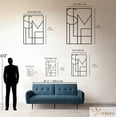 thumbnail image 3 of Violaura SMILE Letters Metal Wall Art - Easy to Install Hanging Perfect for Home, Living Room Decor (24.0" x 16.8"), 3 of 8
