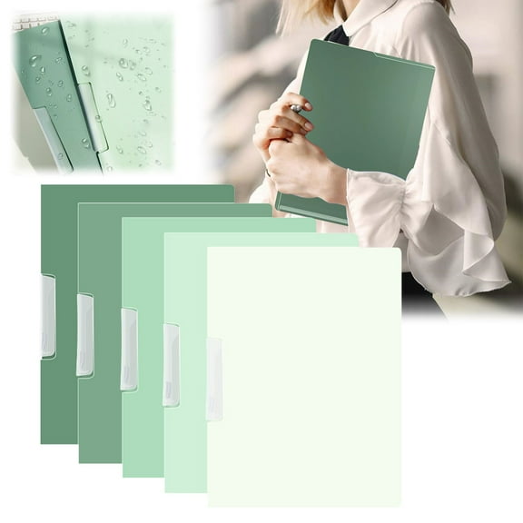 5PCS Dunwell Colored Plastic Folder With Pockets And Prongs Colorful Folders With & School Folders With Fasteners
