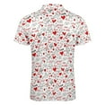 thumbnail image 5 of YUEHUA Mens Valentine's Day Polo Shirts Quick Dry Short Sleeve Heart Print Golf T Shirt Performance Moisture Wicking Casual Workout, 5 of 7