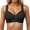 Black, variant on Push Up Bras For Womens Deep V Adjustable Straps No Underwire Seamless Bralettes Breathable Padded Everyday Bras M