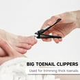 thumbnail image 2 of Nail Clipper, Stainless Steel Fingernails & Toenails Clippers & Nail File Sharp with Case, Set of 2, 2 of 7