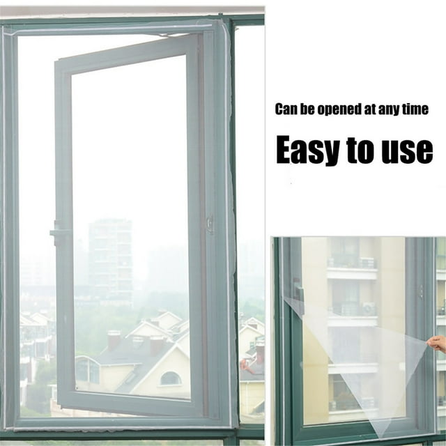 Leutsin DIY Anti-Mosquito Net Insect Fly Screen Window Mesh With Self-adhesive Strips