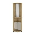 thumbnail image 2 of We Have Furniture Corner Bar Cabinet Rialto, Three Shelves, Macadamia Finish, 2 of 5