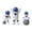 Blue, variant on XMMSWDLA Classroom DecorationsBirthday Cake Baking Decoration Aerospace 7-Piece Set Astronaut Astronaut Star System Cake Decoration Car Decoration Girl Birthday Decorations