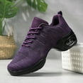 thumbnail image 2 of Women's Jazz Shoes Dance Trainers Lace Up Cushion Breathable Ladies Split Sole Dance Sneakers Platform Shoes, 2 of 11