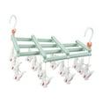 thumbnail image 1 of EGNMCR Hooks for Hanging Folding Multi-head Drying Rack Clip Windproof Multifunctional Telescopic Drying Rack Coat hanger, 1 of 1