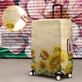 thumbnail image 4 of Beige Sunflower Handwriting Pattern Luggage Cover Fashion Suitcase Cover Baggage Covers Fit 25-28 Inch Luggage (Go Travel), 4 of 5